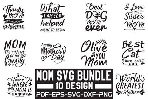 Download Free Mom Quotes SVG Bundle, Craft Designs Collection Cut File Creativefabrica DXF Files