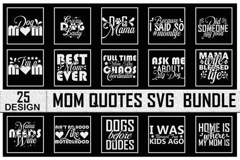 Download Free Mom Quotes SVG Bundle, Craft Designs Collection Cut File Files For Crafts