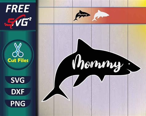Download Free Mom Shark SVG Files