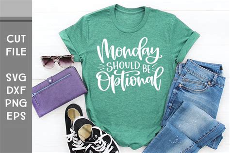 Download Free Monday - Hand Lettered SVG For Crafts