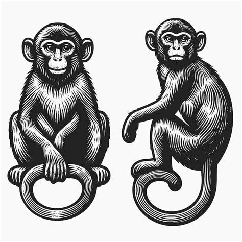 Download Free Monkey. Vector Illustration Commercial Use For Crafts