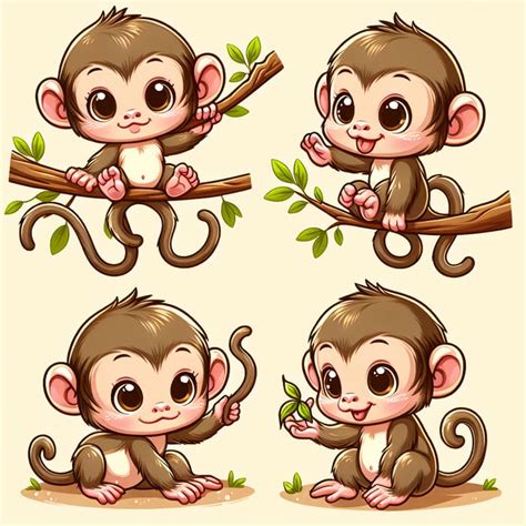 Download Free Monkey. Vector Illustration Easy Edite
