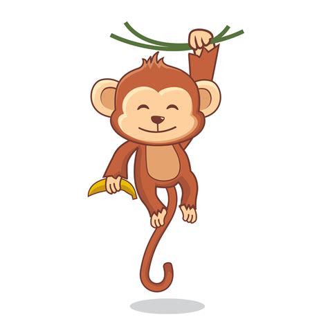 Download Free Monkey. Vector Illustration Printable