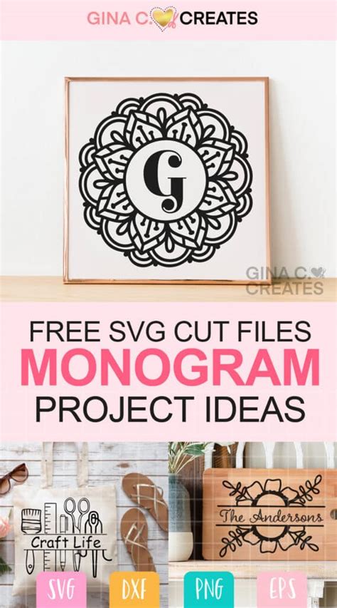 Download Free Monogram 5 SVG Cut File For Crafts
