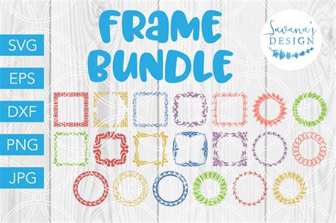 Download Free Monogram Frame Bundle, SVG Bundle, SVG Files, Frame SVG, SVG Cut
File For Crafts
