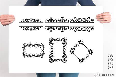 Download Free Monogram Frames - SVG Cut files For Cricut