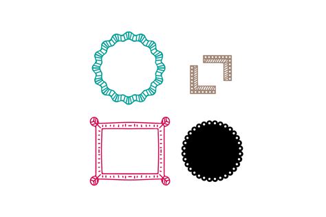 Download Free Monogram Frames set of 12 Creativefabrica For Crafts