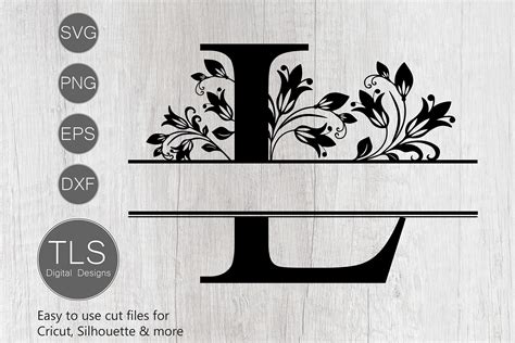 Download Free Monogram Letter L Cut Files