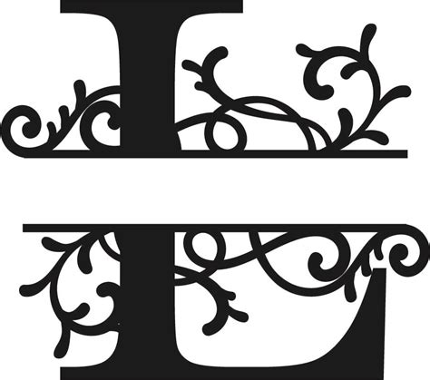 Download Free Monogram Letter L Easy Edite