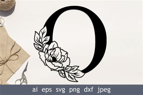 Download Free Monogram Letter O Crafts