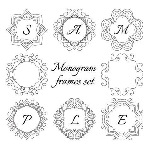 Download Free Monogram bundle svg vector / monogram frame bundle vector Commercial Use Free PSD Mockups