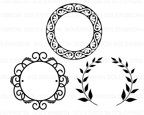 Download Free Monogram bundle svg vector / monogram frame bundle vector For Silhouette