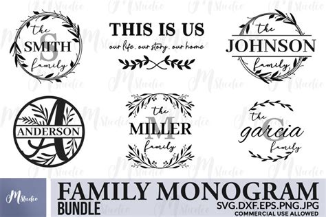 Download Free Monogram bundle svg vector / monogram frame bundle vector for Cricut