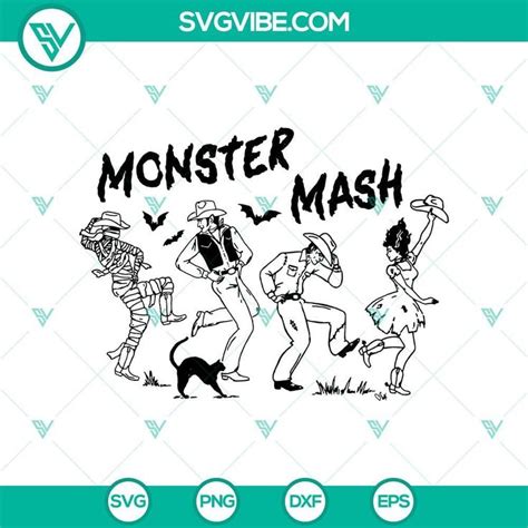 Download Free Monster Mash - SVG File, DXF File Silhouette For Crafts