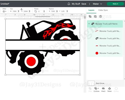 Download Free Monster Split Name Monogram Valentine SVG Cut File Files