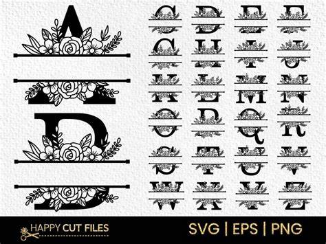 Download Free Monster Split Name Monogram Valentine SVG Cut File Files Free PSD Mockups