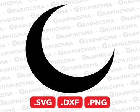 Download Free Moon SVG, Moon DXF, Cuttable File Crafts