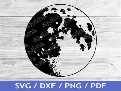 Download Free Moon SVG, Moon DXF, Cuttable File for Cricut Machine