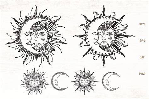 Download Free Moon and sun Files Free PSD Mockups