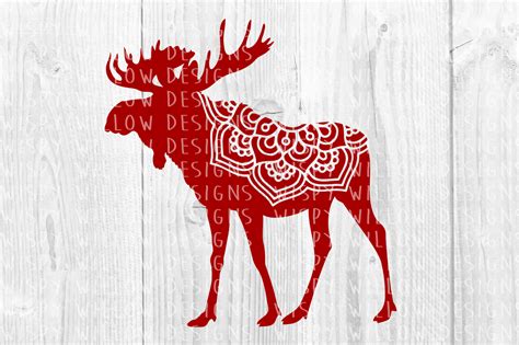 Download Free Moose Mandala SVG/DXF/EPS/PNG/JPG/PDF Files Free PSD Mockups