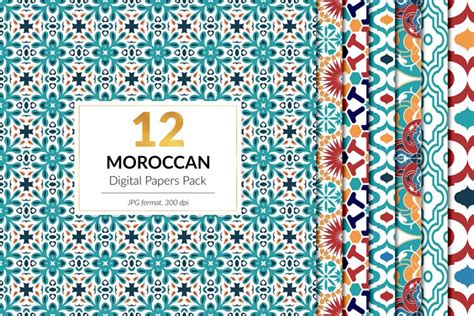 Download Free Moroccan Pattern Pack Files For Crafts