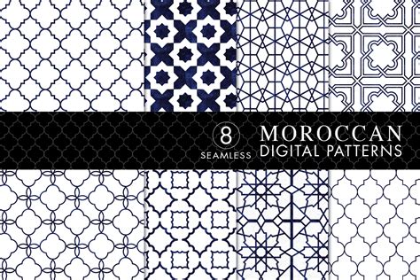 Download Free Moroccan Pattern Pack Silhouette Free PSD Mockups