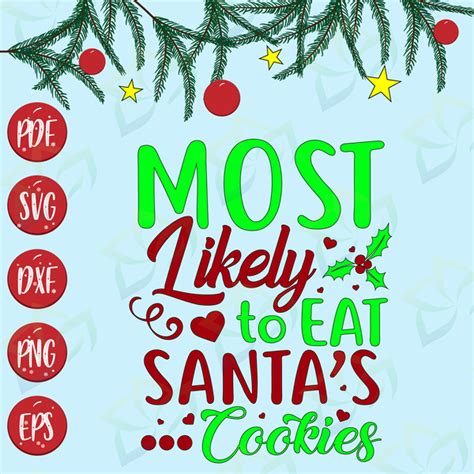 Download Free Most Likely To Eat Santa's Cookies Files