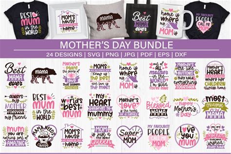 Download Free Mothers Day Bundle 18 Designs Files DXF Files