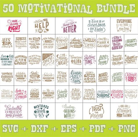 Download Free Motivation Svg Bundle vol 3 Cut Files