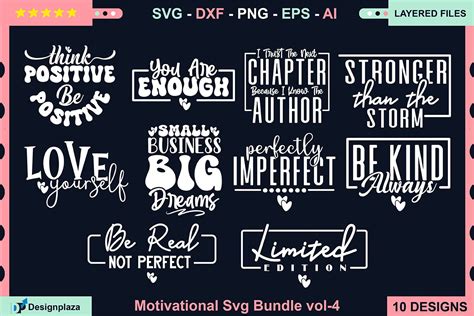 Download Free Motivation Svg Bundle vol 4 Files For Crafts