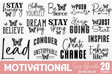 Download Free Motivation bundle quotes svg Files For Crafts