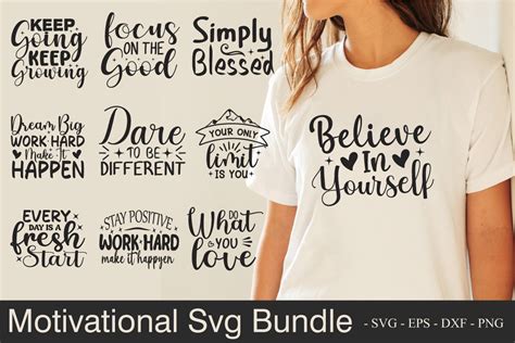 Download Free Motivational quotes bundle svg Files For Crafts