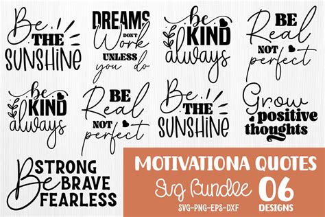 Download Free Motivational quotes bundle svg For Crafts
