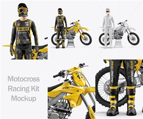 Download Free Motocross Racing Kit Mockup PSD Generator