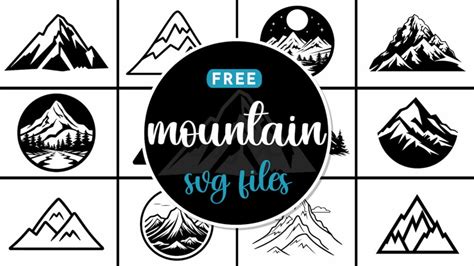 Download Free Mountain Vibe SVG Files