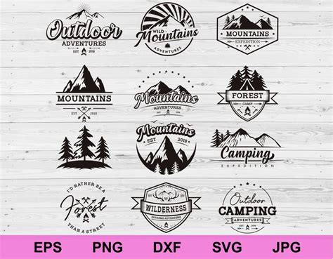 Download Free Mountains Expedition SVG Printable