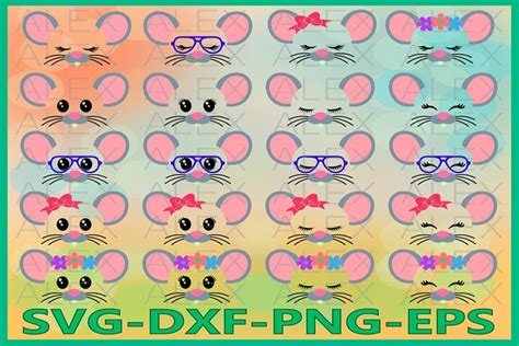 Download Free Mouse Eyelashes Face Commercial Use DXF Files