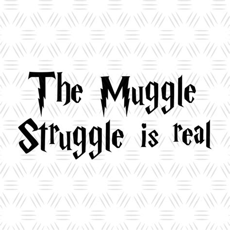 Download Free Muggle Struggle Is Real Commercial Use DXF Files