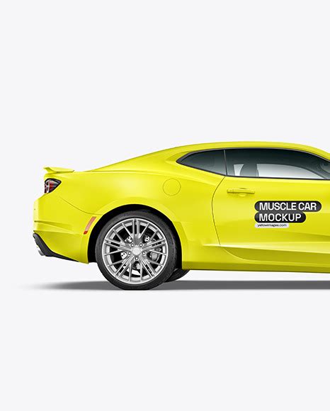 Download Free Muscle Car Mockup - Side View PSD Generator