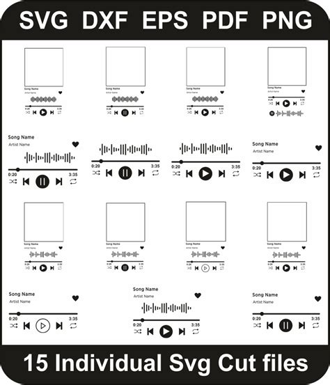 Download Free Music Player SVG | Audio Player SVG File Cameo