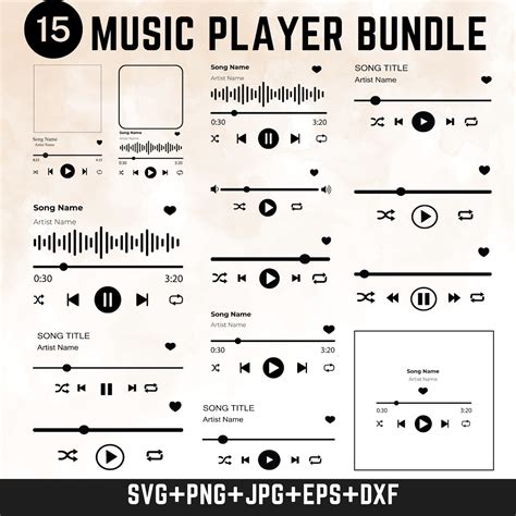 Download Free Music Player SVG | Audio Player SVG File DXF Files