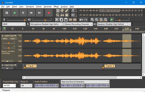 Free Music Software Audacity