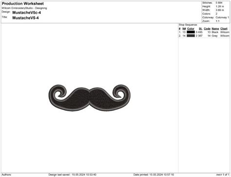 Download Free Mustache Applique Design Machine Embroidery Design 3 Sizes Files for Cricut