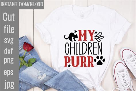 Download Free My Children Purr SVG Cut File Commercial Use DXF Files