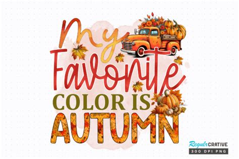 Download Free My Favorite Color Is Autumn Printable
