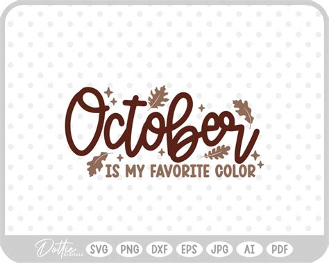 Download Free My Favorite Color Is Autumn Silhouette DXF Files