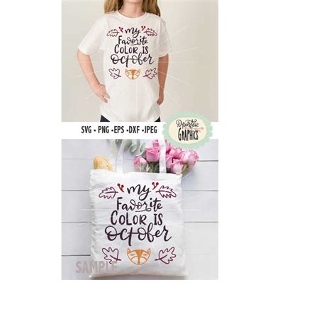 Download Free My Favorite Color Is October For Cricut
