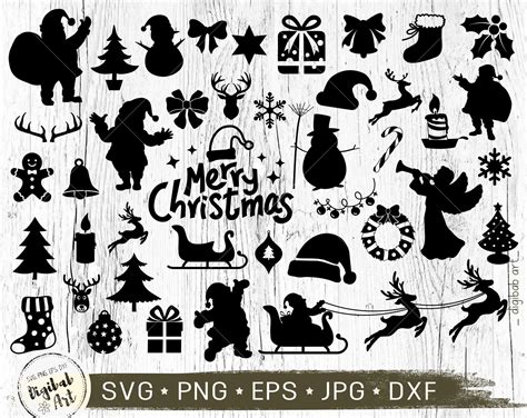 Download Free My First Christmas Silhouette DXF Files