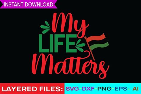 Download Free My Life Matters SVG Cut File Crafts
