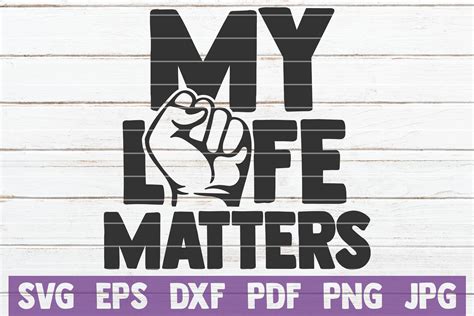 Download Free My Life Matters SVG Cut File Printable